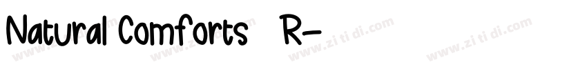 Natural Comforts   R字体转换